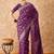 wine banarasi art silk saree with bold weaving work 