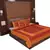 Polysilk Embroidered Bed Cover Set
