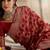 women's red banarasi art silk saree with fine weaving design 