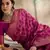 pink banarasi art silk saree with classic weaving work 