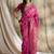 pink banarasi art silk saree with classic weaving work 