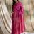 pink banarasi art silk saree with classic weaving work 