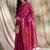 pink banarasi art silk saree with classic weaving work 