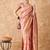 rose gold banarasi art silk saree with opulent weaving work 