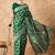 green banarasi art silk saree with eye-catching weaving 