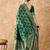 green banarasi art silk saree with eye-catching weaving 