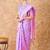lavender banarasi art silk saree with luxurious weaving details 