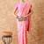 baby pink banarasi art silk saree with artistic weaving work 