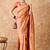 peach banarasi art silk saree for women with elegant weaving 