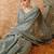 Grey cotton jacquard saree with exquisite weaving patterns