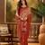 vibrant red banarasi art silk saree with premium weaving art 