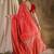 festive red banarasi art silk saree with ornate weaving work 