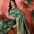 green banarasi art silk saree with elegant weaving motifs 