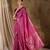 pink banarasi art silk saree with graceful weaving accents 