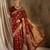 maroon banarasi art silk saree with regal weaving highlights 