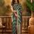 classic green banarasi art silk saree with authentic weaving touch 