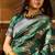 classic green banarasi art silk saree with authentic weaving touch 