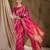 gorgeous pink banarasi art silk saree with alluring weaving art 