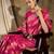gorgeous pink banarasi art silk saree with alluring weaving art 
