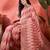 Pink heavy cotton silk saree with beautiful ethnic woven design    