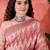 Pink heavy cotton silk saree with beautiful ethnic woven design    