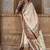 Cream printed silk festival classic saree