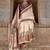 Cream printed silk festival classic saree