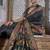 Black printed silk festival classic saree