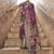 Purple printed silk festival classic saree