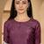 grape purple gold crush art silk embroidered saree with belt white thread work festive designer saree