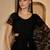 Black heavy net embroidered saree with belt diamond embellished designer party & reception saree