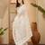 White heavy net embroidered saree with belt diamond embellished designer wedding & party saree