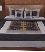 Polysilk Rajwada Mirror work Bed Cover Set