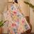 Multicolor butterfly print linen zari saree with belt digital print zari border party wear saree