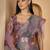 Trendy linen silver zari multi-color abstract digital print saree with belt party wear saree
