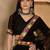 Black georgette embroidered saree with belt kashmiri thread work festive wear designer saree