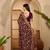 Wine purple georgette embroidered saree with belt heavy kashmiri thread work designer saree