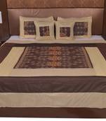 Polysilk Rajwada Mirror work Bed Cover Set