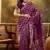 purple banarasi jacquard saree with rich zari weaving & tassel pallu     unstitched blouse included