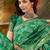 green banarasi jacquard saree with elegant zari weaving & tassel pallu – includes unstitched blouse