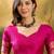 pink banarasi jacquard saree with rich zari weaving & tassel pallu – includes unstitched blouse