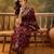 maroon banarasi jacquard saree with zari weaving & tassel pallu – unstitched blouse material