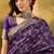 purple banarasi jacquard saree with zari weaving & tassel pallu – unstitched blouse piece