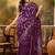 royal purple banarasi jacquard saree with rich zari weaving & tassel pallu     unstitched blouse