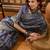 lavender banarasi jacquard saree with elegant zari weaving & tassel pallu     unstitched blouse