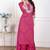 Miravan women's embellished ethnic cotton kurta with palazzo