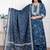 Miravan women's gota patti cotton kurta paired with palazzo and dupatta
