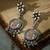 Handcrafted goddess motif earrings
