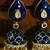 Blue enamel silver earrings