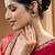 Carved gemstone antique silver earrings